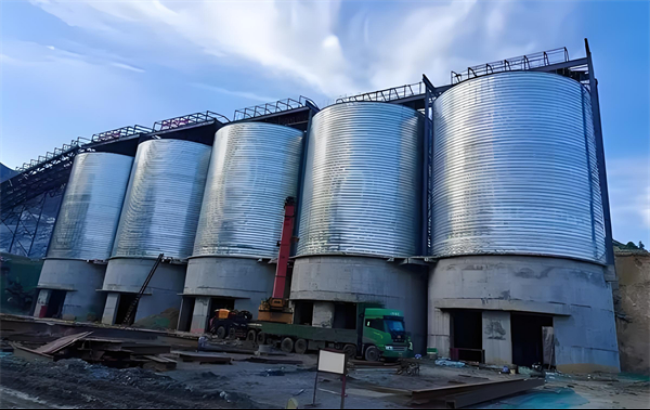 伊春螺旋卷板仓施工现场